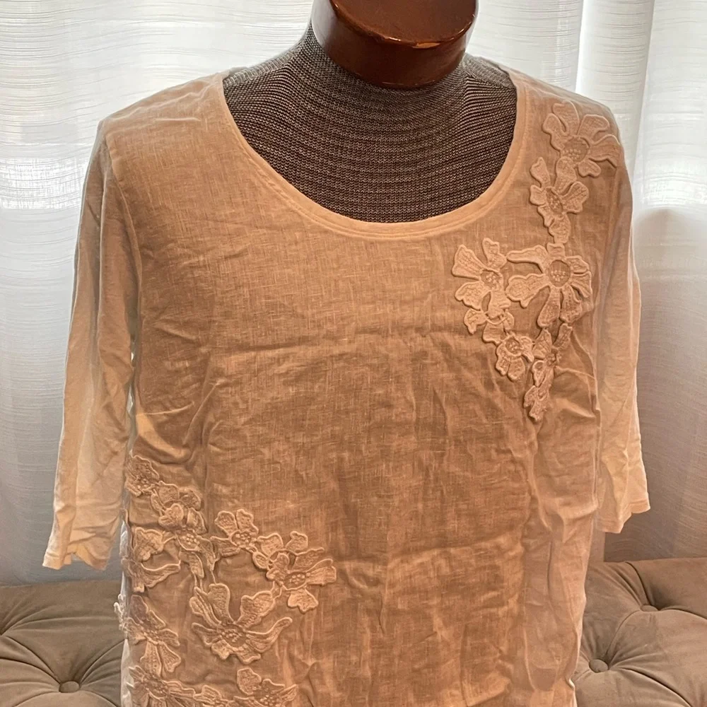 J.Jill Linen Blouse - Picture 2 of 6